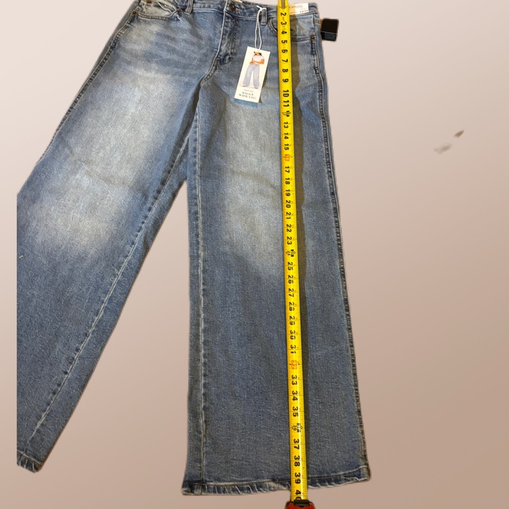 NWT Celebrity Pink REgeneration High Rise Baggy Wide Leg Jeans 13/31 - Picture 10 of 11